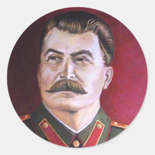 Sticker Rond Joseph Staline