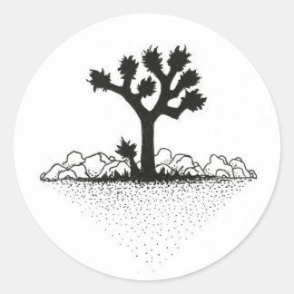 Sticker Rond Joshua Tree