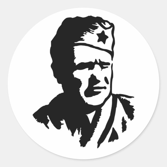 Sticker Rond Josip Broz Tito  (Devant)