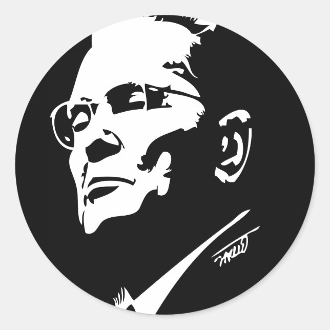 STICKER ROND JOSIP BROZ TITO YOUGOSLAVIE (Devant)