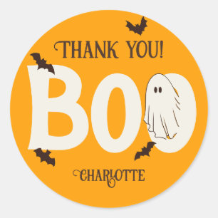 Sticker Rond Jote Éffrayant Fantôme Halloween Ado Anniversaire