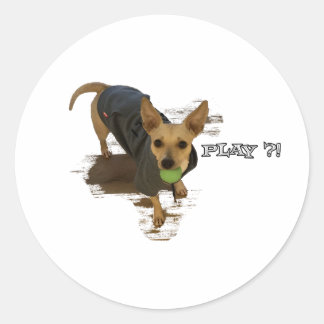 Sticker Rond Jouer ? !