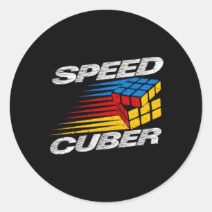Sticker Rond Jouet Compétitif de puzzle Cube Speed Cuber Hobby