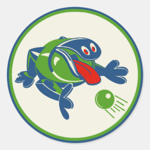 Sticker Rond Jouet Ogg des années 1960