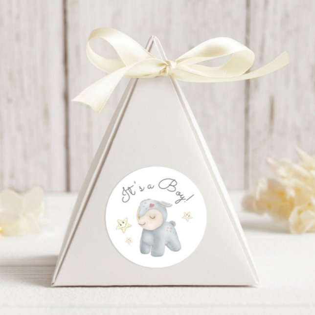 Sticker Rond Jouets Pastel Plush C'est un garçon (Créateur téléchargé)