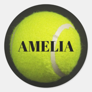 Sticker Rond Joueur de balle de tennis