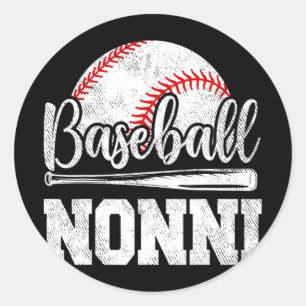 Sticker Rond Joueur de baseball Nonni Joueur Mère #39; #39; s D
