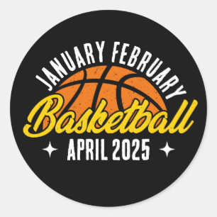 Sticker Rond Joueur de basketball Cool moderne Personnalisé