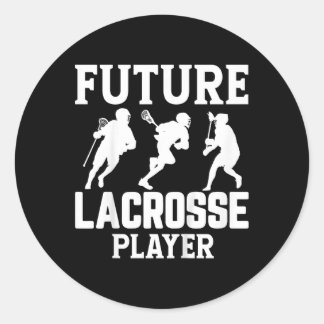 Sticker Rond Joueur de crosse pour enfants