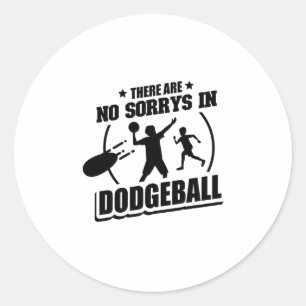 Sticker Rond Joueur de Dodgeball  Cadeaux de sport pour les for