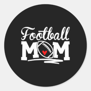 Sticker Rond Joueur de foot Leopard de football Love