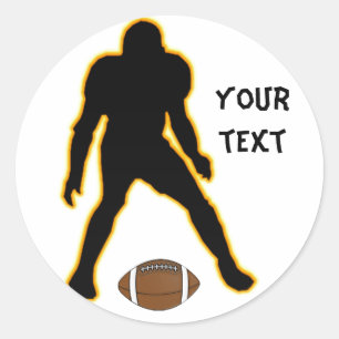 Sticker Rond joueur de football