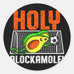 Sticker Rond Joueur de football sacré Blockamole Avocat Gardien