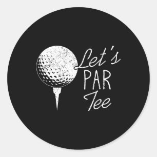 Sticker Rond Joueur de golf Citation drôle de golfeur Super dic