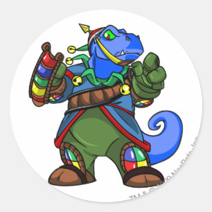 Sticker Rond Joueur de Grarrl Roo Island