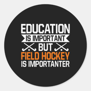 Sticker Rond Joueur de hockey sur gazon Entraîneur Gardien de b