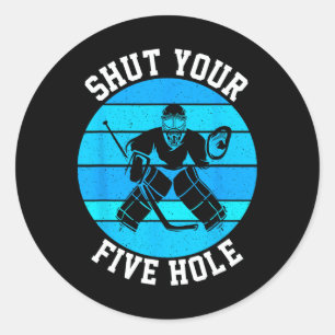 Sticker Rond Joueur de hockey sur glace Fan de hockey sur glace