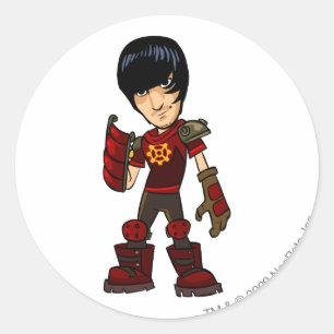 Sticker Rond Joueur de personnel de Se�orMalo Moltara