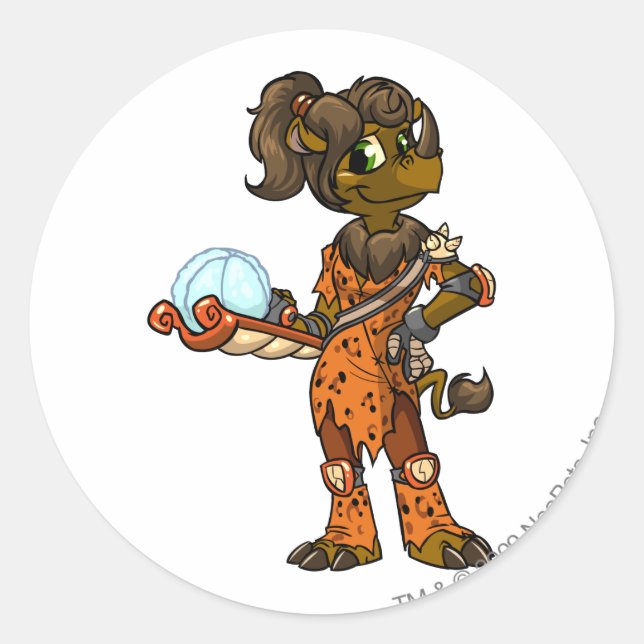 Sticker Rond Joueur de Tonu Tyrannia (Devant)