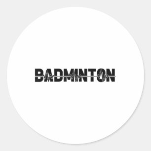 Sticker Rond Joueur de Volant de badminton - Team Racquet Ekg H