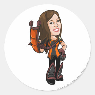 Sticker Rond Joueur du personnel du Comastar Haunted Woods