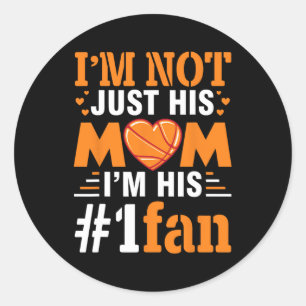 Sticker Rond Joueur Je ne suis pas seulement sa maman Je suis s