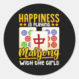Sticker Rond Joueur Mahjong