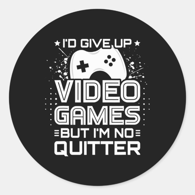 Sticker Rond Joueur Vidéo - Jeu En Ligne De Console Pc - Amusan (Devant)