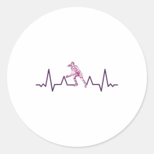 Sticker Rond Joueurs-de-hockey-sur-gazon Hockey-sur-gazon-en-sa