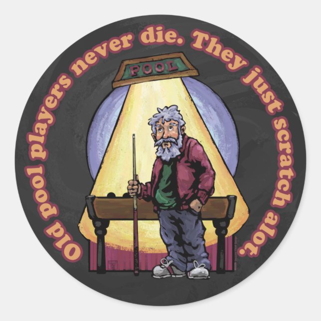 Sticker Rond Joueurs de la vieille piscine (Devant)