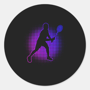 Sticker Rond Joueuse Badminton Badminton Womens Squash Shuttle
