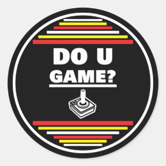 Sticker Rond Jouez-vous?