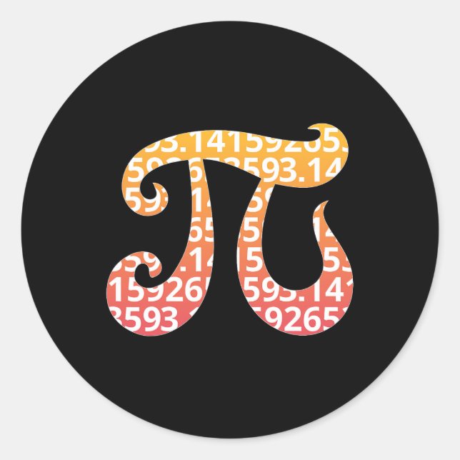 Sticker Rond Jour 1 Pi (Devant)