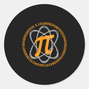 Sticker Rond Jour 3,14 Nombre Symbole Mathématiques Science Cad