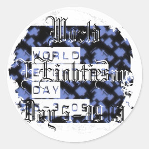 Sticker Rond jour d'années '80 du monde