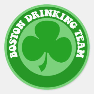 Sticker Rond Jour de Boston St Patrick