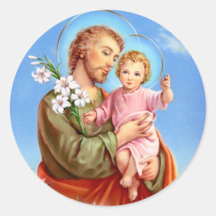 Sticker Rond Jour de fête de St Joseph
