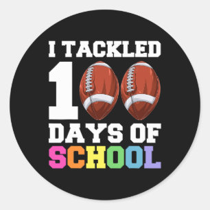 Sticker Rond Jour De Football Scolaire