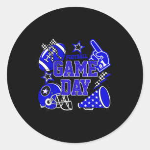 Sticker Rond Jour de jeu Football Touchdown Saison Girls Team S