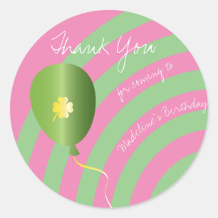 Sticker Rond Jour de la Saint Patrick Anniversaire Merci Shamro