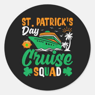 Sticker Rond Jour de la Saint Patrick Croisière Escadron de jum