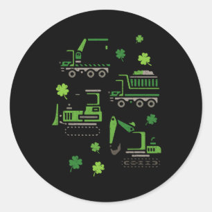 Sticker Rond Jour de la Saint-Patrick Garçons Enfants Tout-Peti