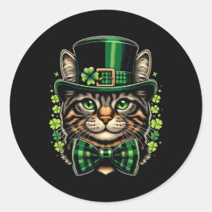 Sticker Rond Jour de la Saint-Patrick pour hommes femmes enfant