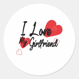 Sticker Rond Jour de la Saint Valentin