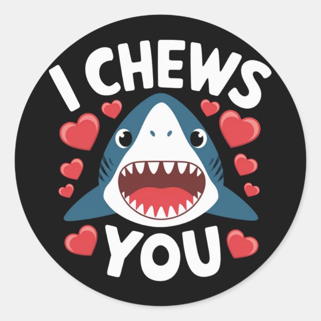 Sticker Rond Jour de la Saint-Valentin Cœur Amour Léopard Migno (Devant)