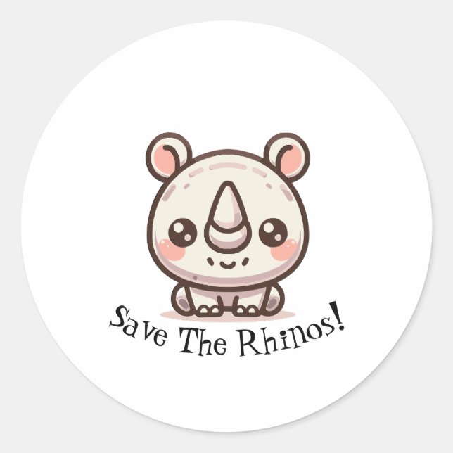 Sticker Rond Jour de la Secourt rhino (Devant)