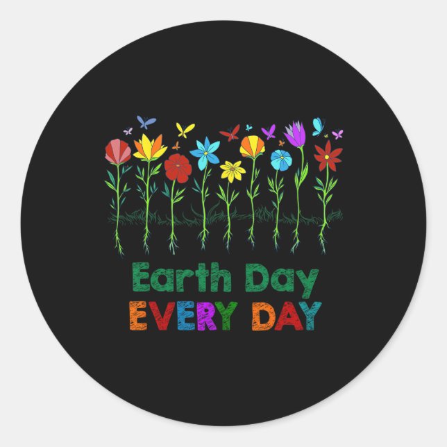 Sticker Rond Jour de la Terre E (Devant)