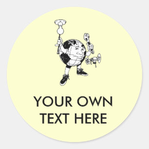 Sticker Rond JOUR DE LA TERRE - énergie d'économies