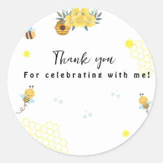 Sticker Rond Jour de l'abeille premier anniversaire