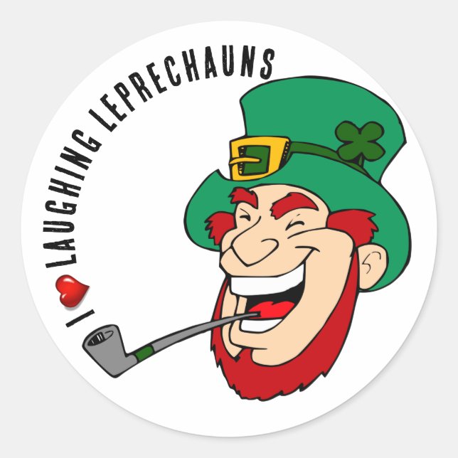 Sticker Rond Jour de Leprechaun (Devant)